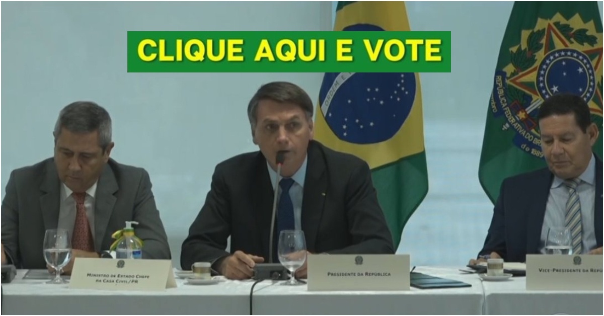 Enquete: Você ainda continua apoiando Bolsonaro, após o vídeo da reunião ministerial ser divulgado? Vote Aqui!