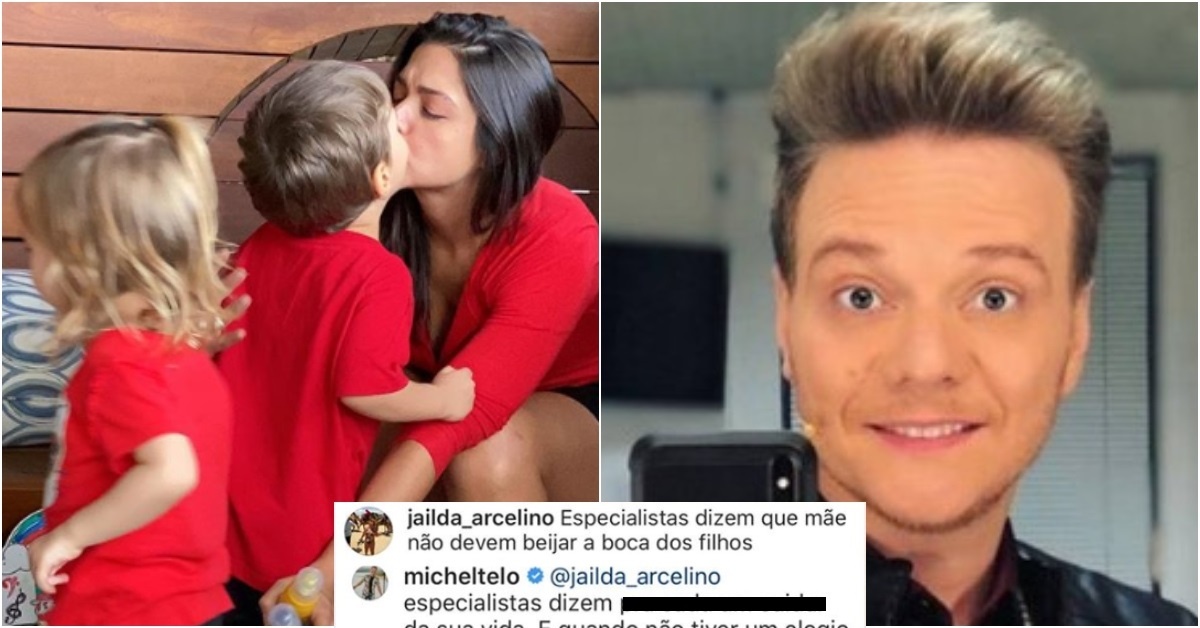Seguidora critica foto de Thais Fersoza beijando o filho na boca