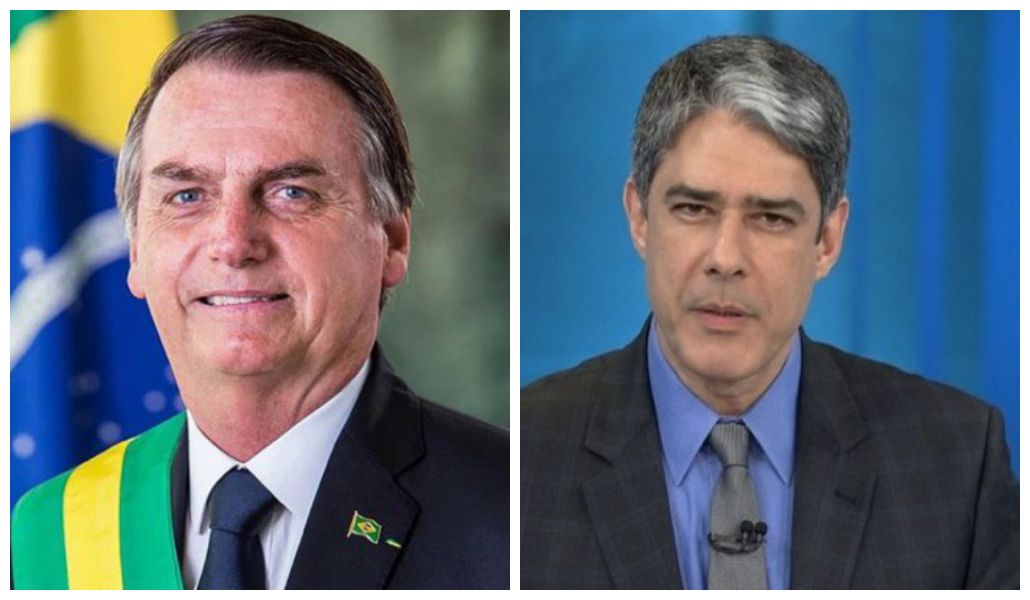 Bonner aparece no Plantão da Globo, ‘desafia’ Bolsonaro e mostra os nú