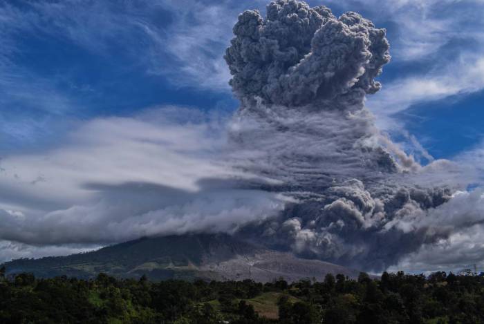 Vídeo: Vulcão entra em erupção duas vezes em três dias e forma nuvem gigante de cinzas
