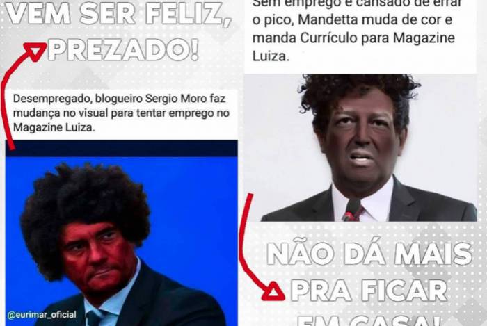 Bia Kicis posta Moro e Mandetta pintados de negros e chama Magazine Luiza de racista