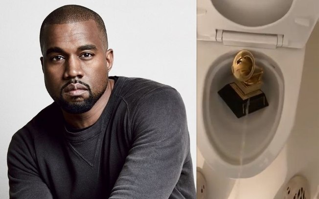 Kanye West joga Grammy na privada e faz xixi em cima: “Não vou parar”. Protesto contra escravidão moderna