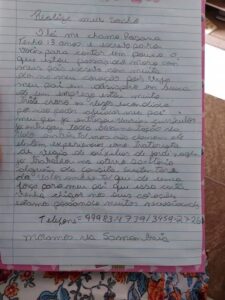 Menina escreve carta emocionante para pedir emprego para o pai: “choro escondida por não poder ajudar”