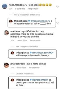 IRMÃO DE BRUNO GAGLIASSO PARTICIPA DE RÉVEILLON DE NEYMAR E XINGA INTERNAUTAS APÓS CRÍTICAS