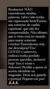 Elba Ramalho se desculpa após associar pandemia ao comunismo: ''Não me expressei bem''