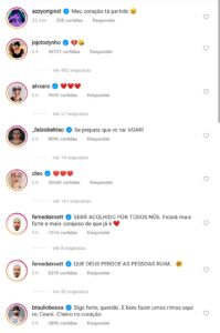 Família de Lucas se pronunciam após ele desistir do BBB21, Famosos prestam apoio