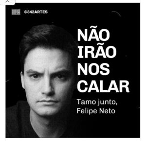 Após ser intimado por chamar Bolsonaro de ‘genocida’, Felipe Neto recebe apoio de famosos