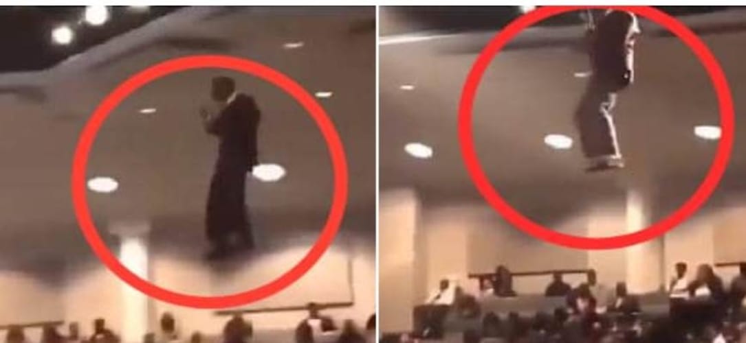 Vídeo: Pastor chega “voando” na igreja e diz que foi “enviado por Deus” más o pior acaba acontecendo, Veja vídeo