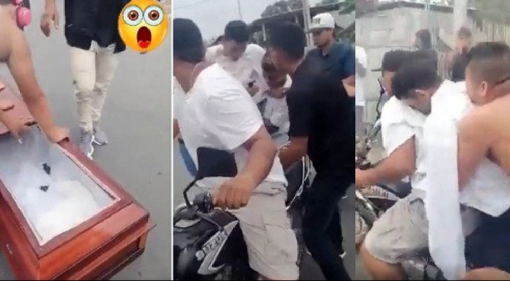 Vídeo: Amigos tiram homem MORTO de caixão para dar a "ÚLTIMA VOLTA" em sua MOTO e vídeo viraliza, Assista;