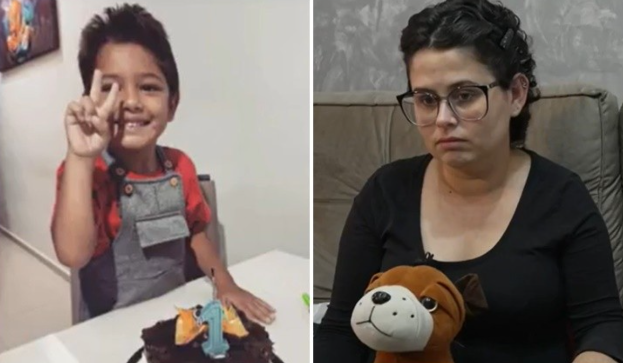 Mãe de Enzo Marchesin Barbosa, morto no ataque à creche, descobriu doença terrível um dia antes de perder o filho. Foto: internet.