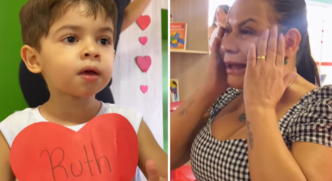 No último domingo, o filho da cantora sertaneja Marília Mendonça emocionou a todos durante uma apresentação de Dia das Mães para a avó. FOTO: internet.