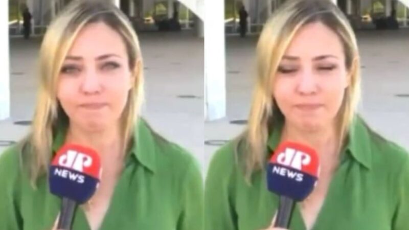 Jornalista da Jovem Pan aparece quase chorando ao noticiar sobre Bolsonaro: ‘Dor’
