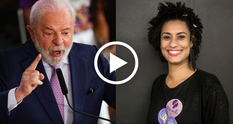 Imagem de Lula e Marielle Franco.