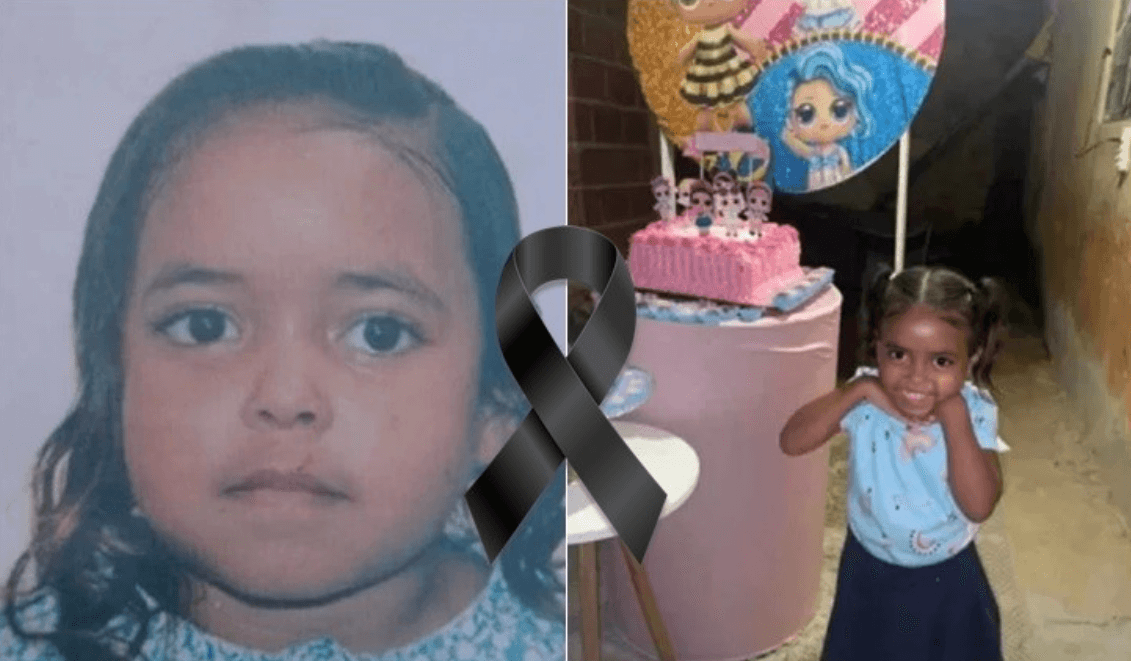 Caso Hadassa; Uma inocente menina de apenas 4 anos, foi vítima de estupro e assassinato brutal perpetrado por um primo. FOTO: internet