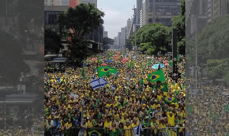 No último domingo, dia 25 de fevereiro, os apoiadores fervorosos do ex-presidente Jair Bolsonaro (PL) se reuniram na Avenida Paulista. FOTO: internet