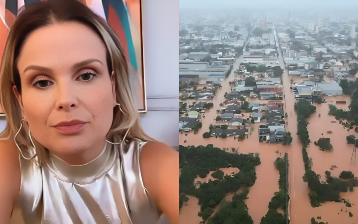A influenciadora Michele Dias, Culpa Os Terreros pelos desastres  no Rio Grande do Sul