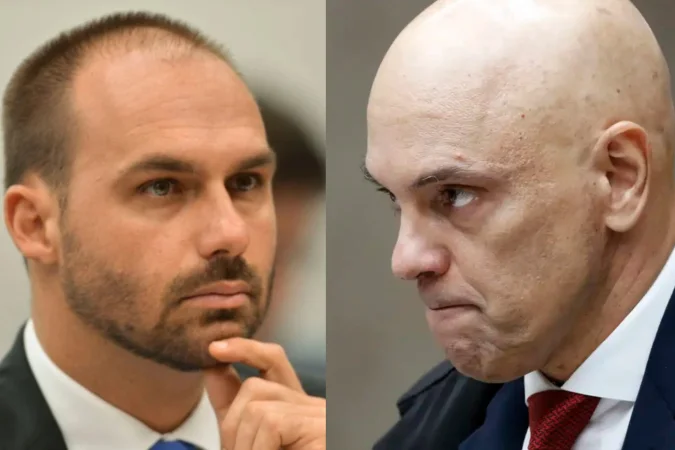 STF avalia denúncia contra Eduardo Bolsonaro e Paulo Figueiredo por tentativa de coação no julgamento de Jair Bolsonaro
