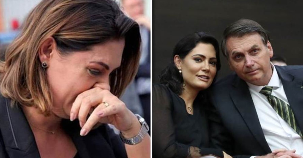 Michelle não resiste e cai no choro. As manifestações promovidas por grupos de direita no último 7 de Setembro, em Brasília...