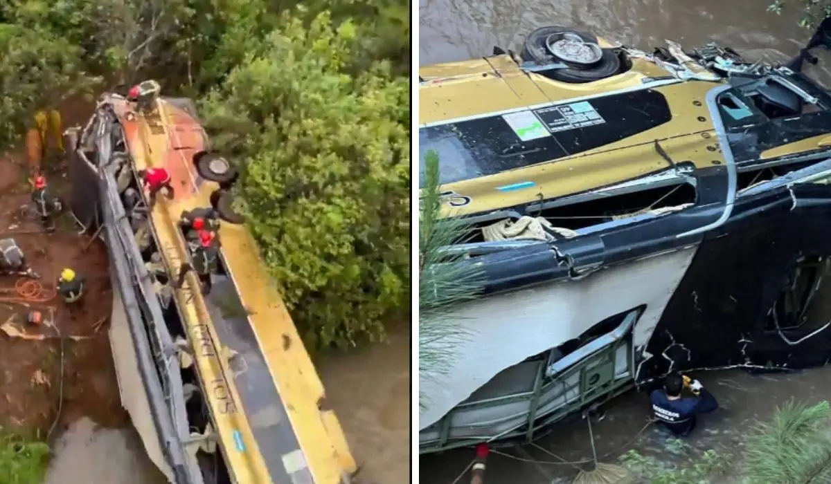 Tragédia em Misiones: ônibus cai de ponte na Argentina e deixa nove mortos e 29 feridos